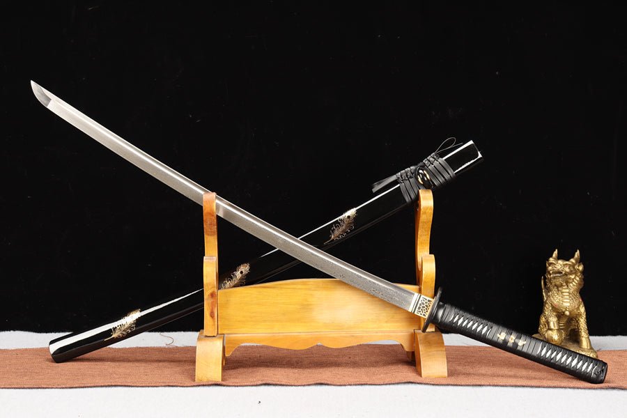 Katana Mingwang Damascus Folded Black 冥王 | KatanaSwordArt Katana For Sale 2025