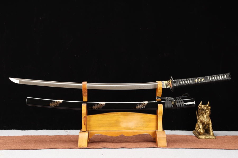 Katana Mingwang Damascus Folded Black 冥王 | KatanaSwordArt Katana For Sale 2025