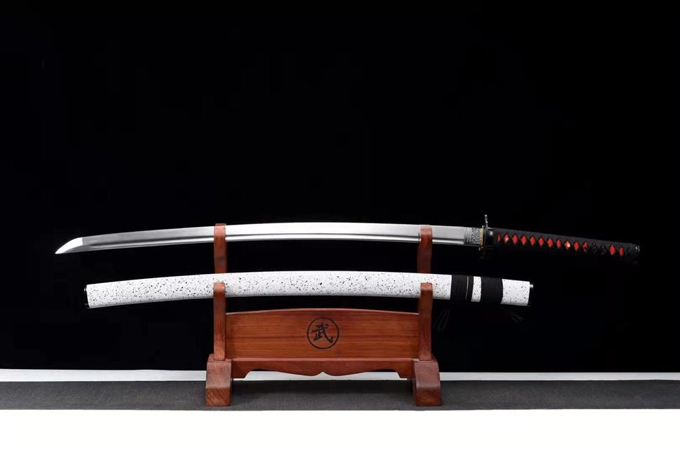 Katana MoYu Medium Carbon Steel White Saya 魔域 | KatanaSwordArt Katana For Sale