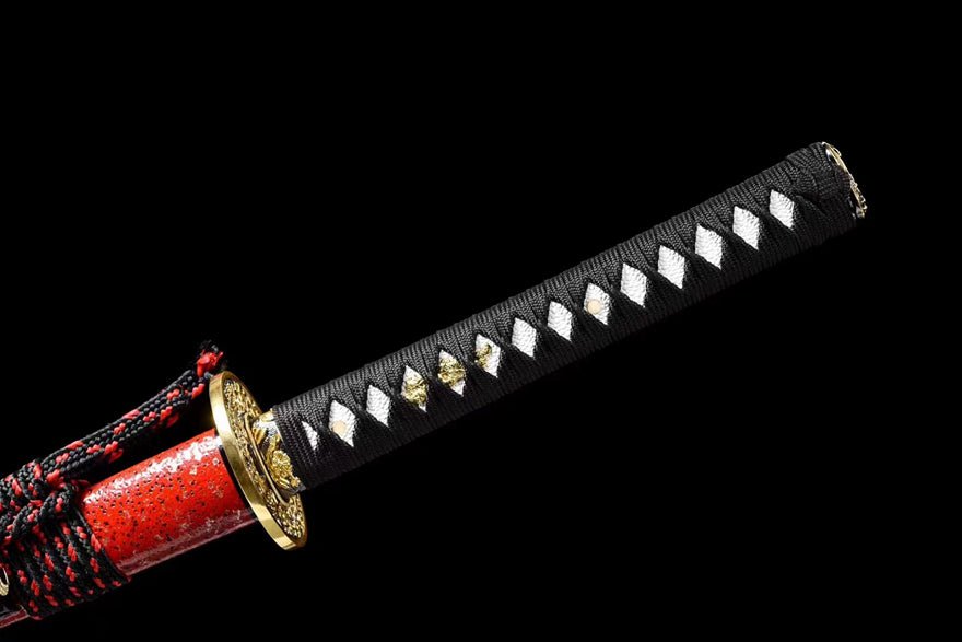 Katana Pinkish Glow T10 Clay Tempered Red Blade 紅霞 | KatanaSwordArt Katana For Sale 2025