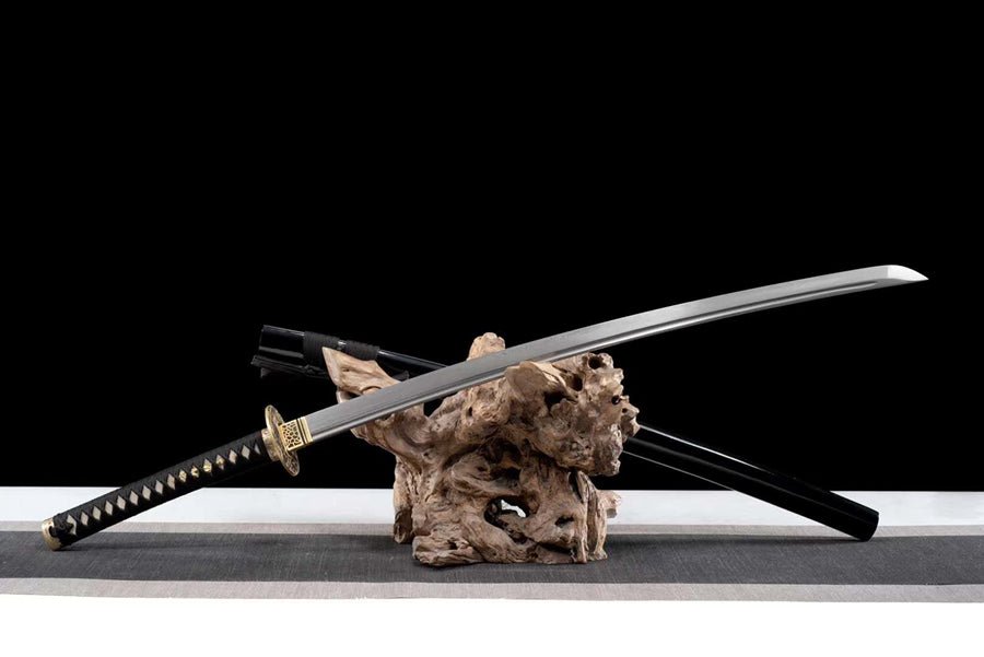 Katana Pofeng Damascus Folded Black Saya 破風 | KatanaSwordArt Katana For Sale 2025