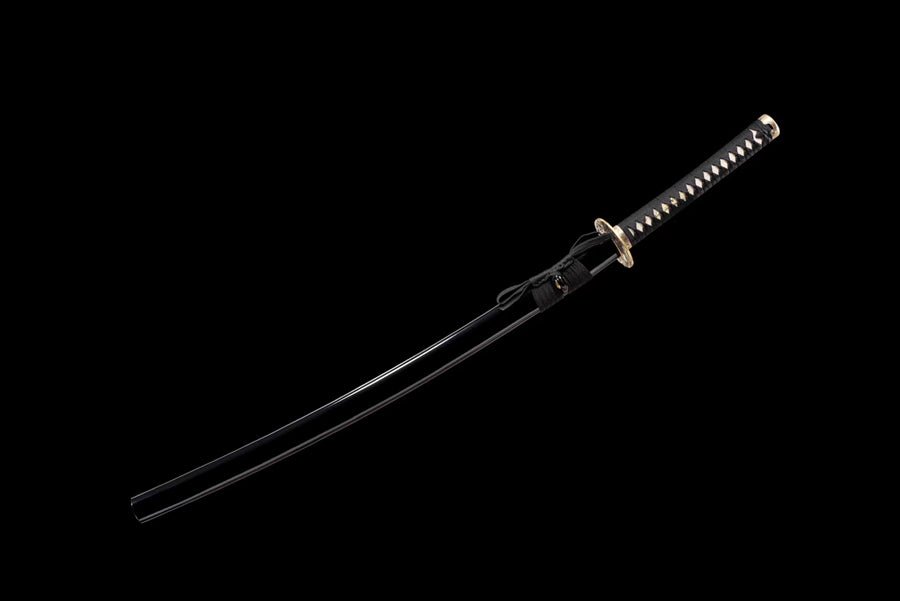 Katana Pofeng Damascus Folded Black Saya 破風 | KatanaSwordArt Katana For Sale 2025