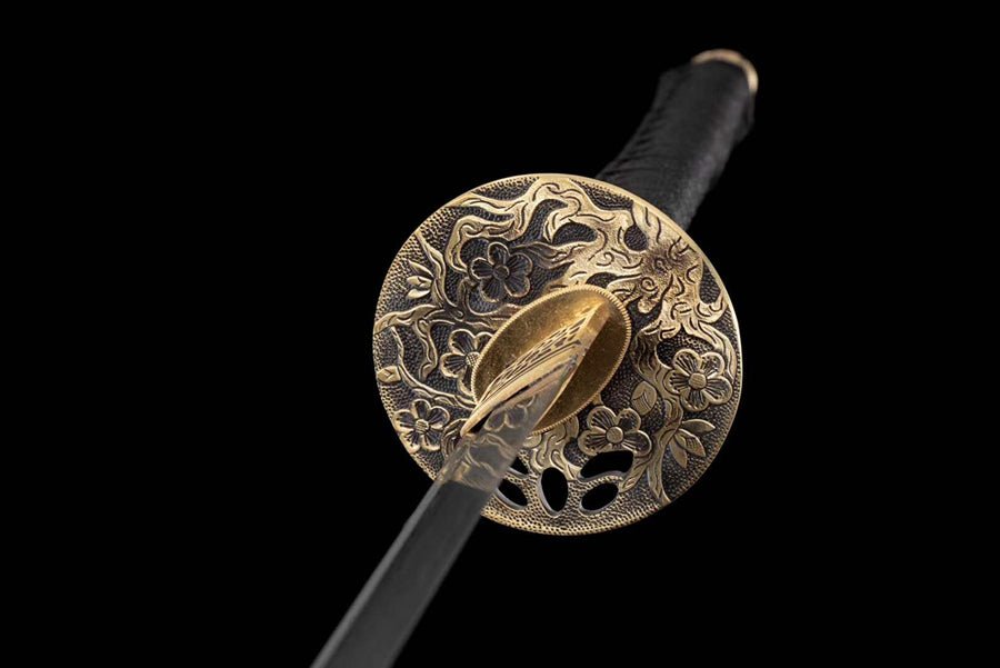 Katana Pofeng Damascus Folded Black Saya 破風 | KatanaSwordArt Katana For Sale 2025