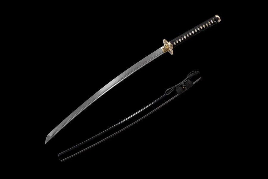 Katana Pofeng Damascus Folded Black Saya 破風 | KatanaSwordArt Katana For Sale 2025