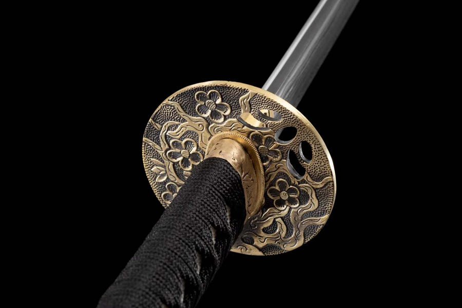 Katana Pofeng Damascus Folded Black Saya 破風 | KatanaSwordArt Katana For Sale 2025