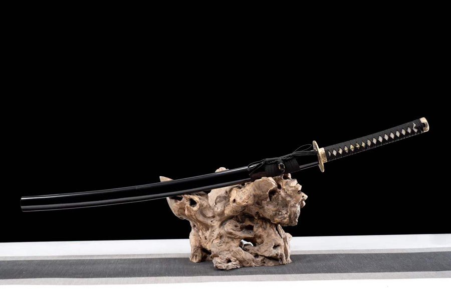 Katana Pofeng Damascus Folded Black Saya 破風 | KatanaSwordArt Katana For Sale 2025