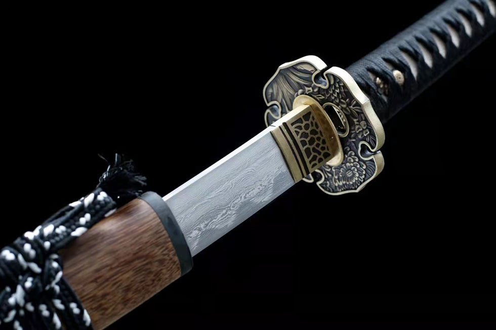 Katana Qigan Damascus Folded Clay Tempered 戚幹 | KatanaSwordArt Katana For Sale 2025