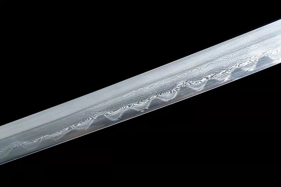 Katana Qigan Damascus Folded Clay Tempered 戚幹 | KatanaSwordArt Katana For Sale 2025