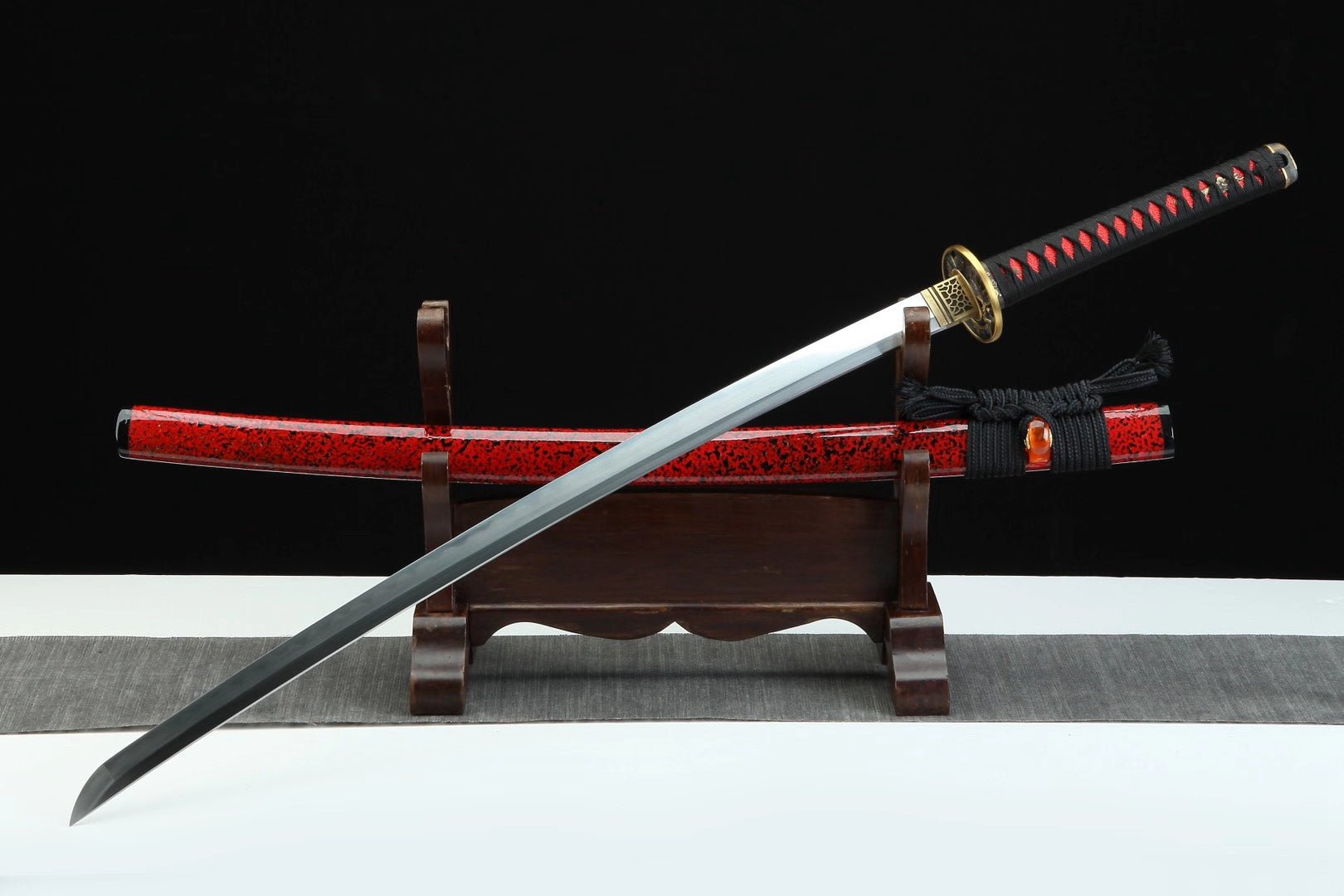 Katana Red Plum Damascus Steel Clay Tempered 梅贊 | KatanaSwordArt Katana For Sale