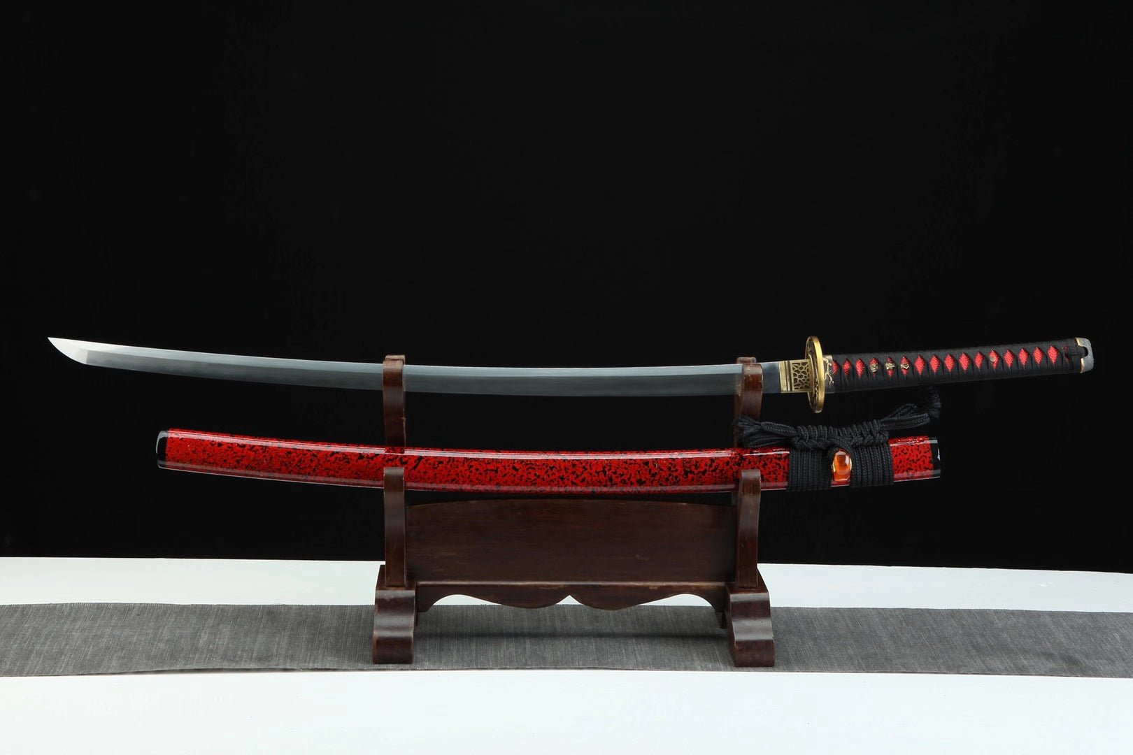 Katana Red Plum Damascus Steel Clay Tempered 梅贊 | KatanaSwordArt Katana For Sale