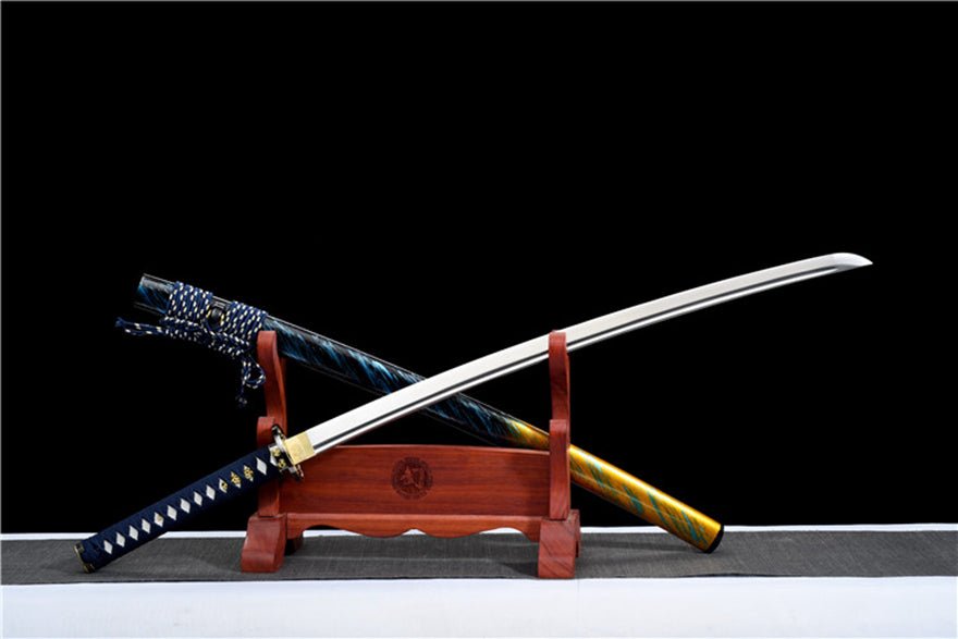 Katana Reincarnation Spring Steel Blue Saya 輪回 | KatanaSwordArt Katana For Sale