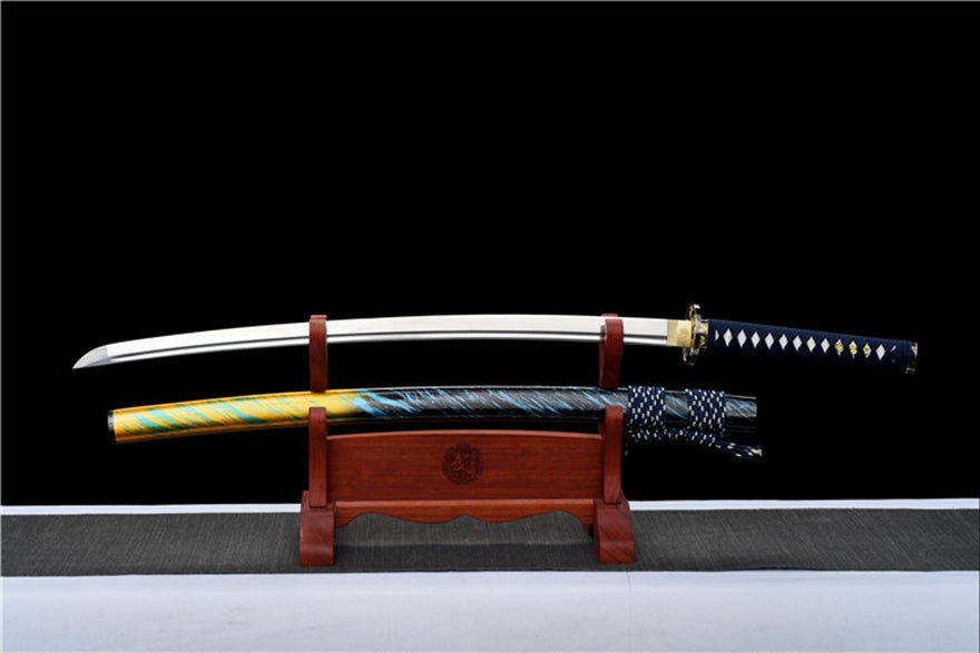 Katana Reincarnation Spring Steel Blue Saya 輪回 | KatanaSwordArt Katana For Sale
