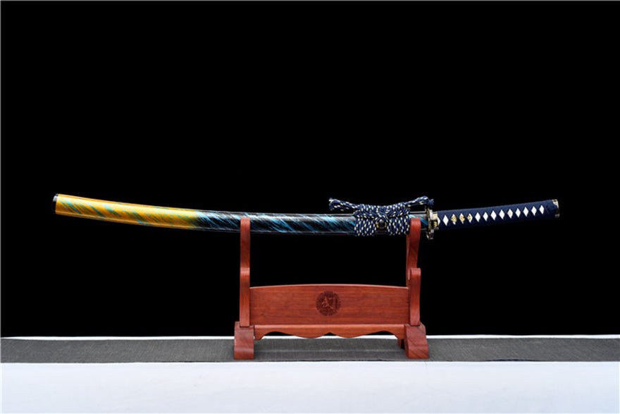 Katana Reincarnation Spring Steel Blue Saya 輪回 | KatanaSwordArt Katana For Sale