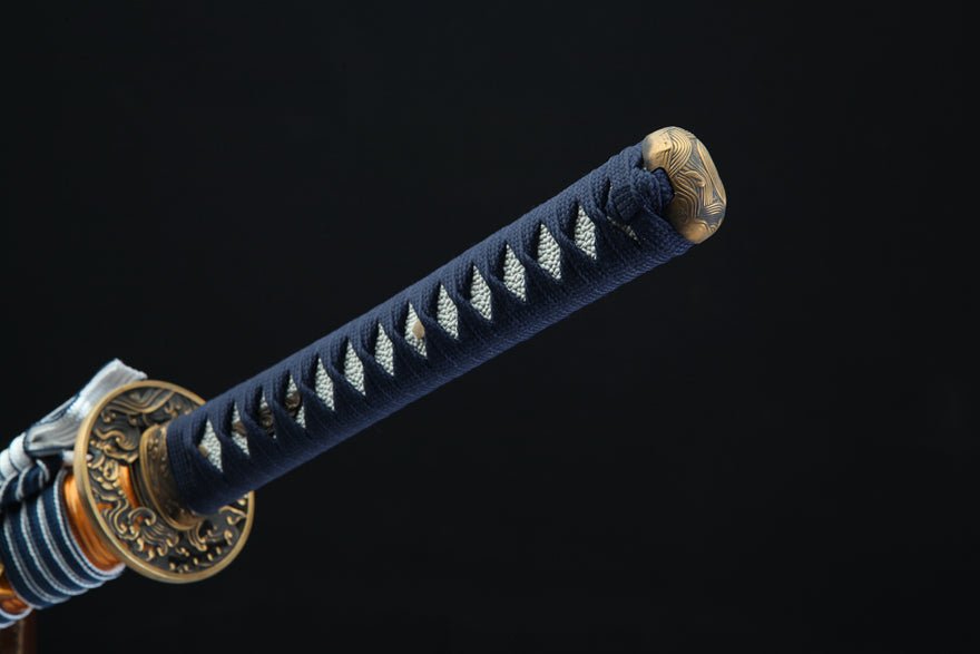 Katana Sea Wave 1095 High Carbon Clay Tempered Steel Black Saya 海浪 | KatanaSwordArt Katana For Sale 2025