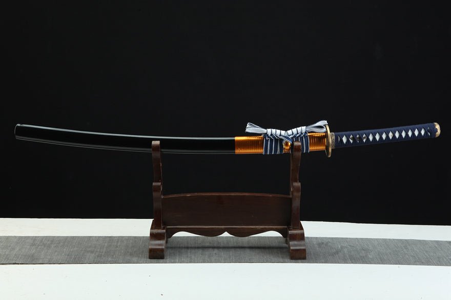 Katana Sea Wave 1095 High Carbon Clay Tempered Steel Black Saya 海浪 | KatanaSwordArt Katana For Sale 2025