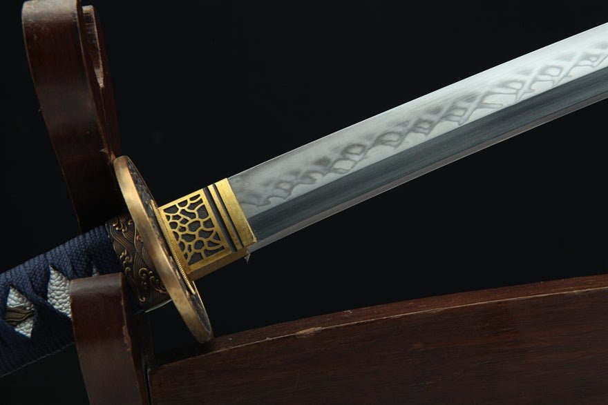 Katana Sea Wave 1095 High Carbon Clay Tempered Steel Black Saya 海浪 | KatanaSwordArt Katana For Sale 2025