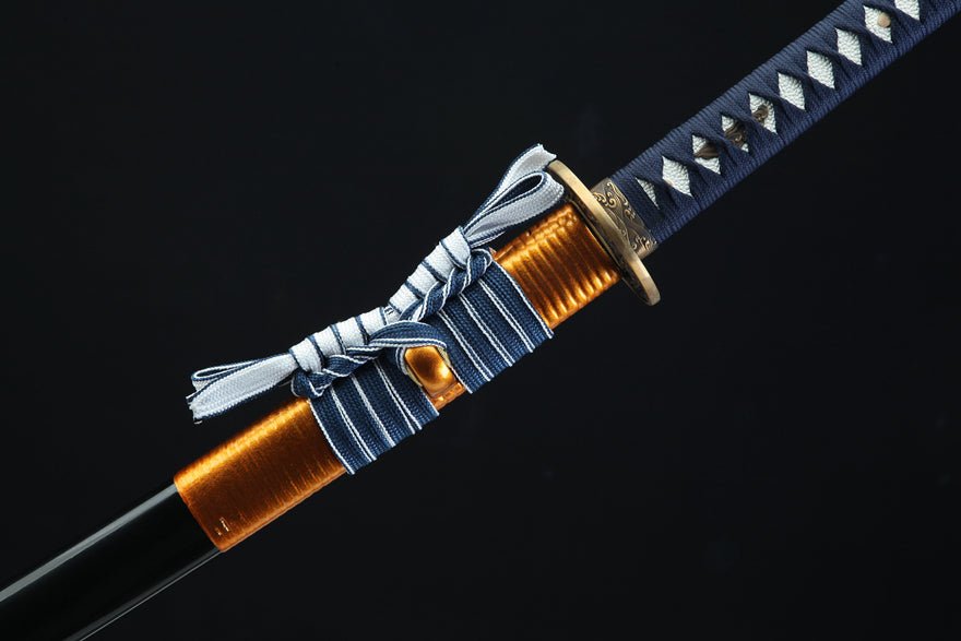 Katana Sea Wave 1095 High Carbon Clay Tempered Steel Black Saya 海浪 | KatanaSwordArt Katana For Sale 2025