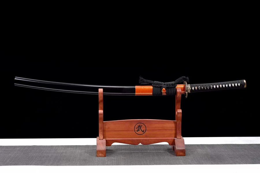 Katana Serpent T10 Clay Tempered Black Saya 大蛇 | KatanaSwordArt Katana For Sale 2025