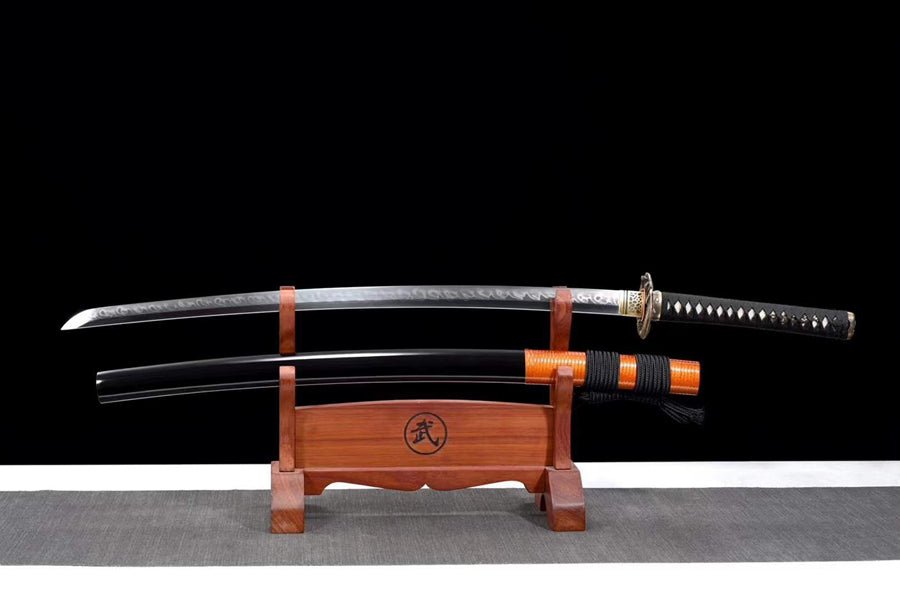 Katana Serpent T10 Clay Tempered Black Saya 大蛇 | KatanaSwordArt Katana For Sale 2025