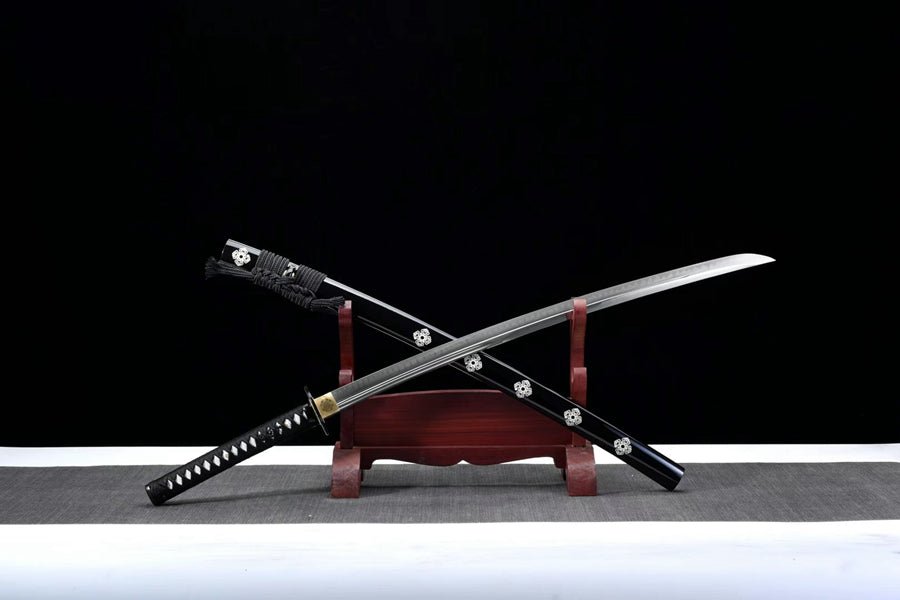 Katana Shuixinzi T10 Clay Tempered Black Saya 水心子 | KatanaSwordArt Katana For Sale