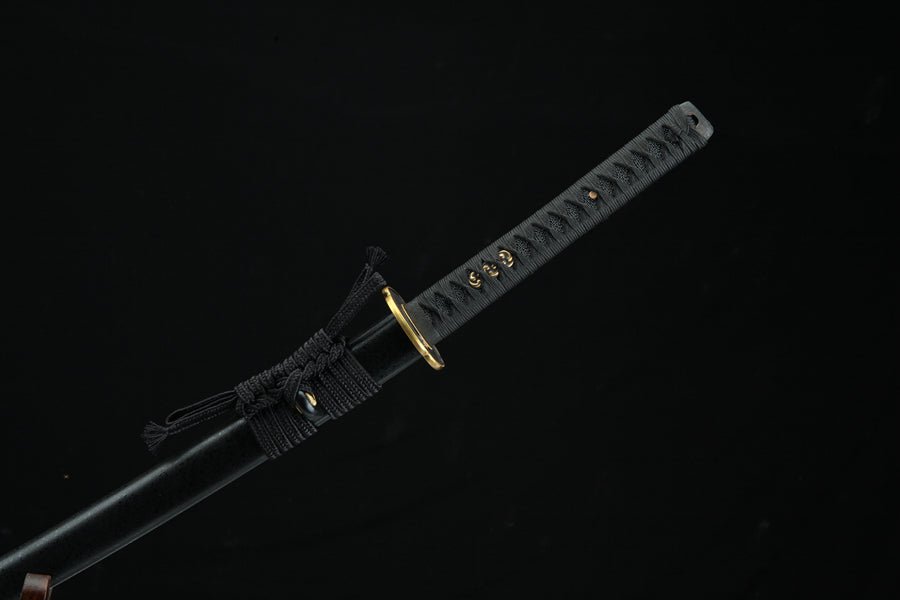 Katana Shuye T10 Clay Tempered Black Saya 樹葉 | KatanaSwordArt Katana For Sale