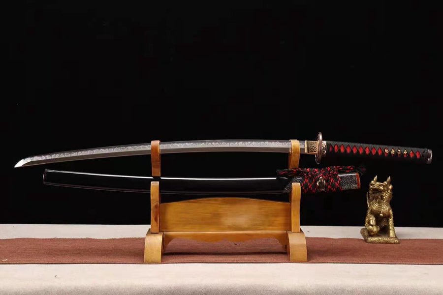 Katana Spear Dragon T10 Clay Tempered Black Saya 長槍 | KatanaSwordArt Katana For Sale 2025