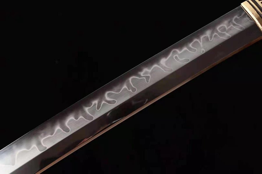 Katana Spear Dragon T10 Clay Tempered Black Saya 長槍 | KatanaSwordArt Katana For Sale 2025