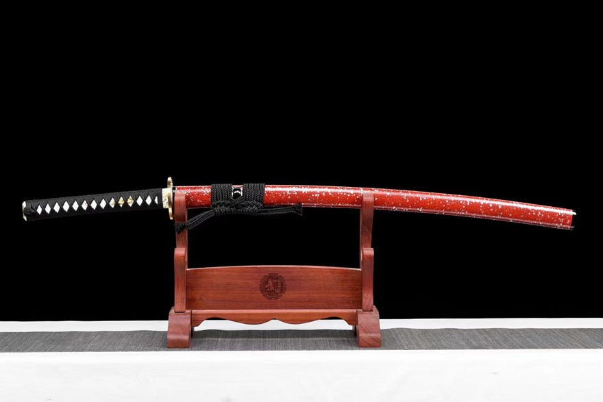 Katana Mantian Sky T10 Clay Tempered Red Saya 滿天星 | KatanaSwordArt Katana For Sale 2025