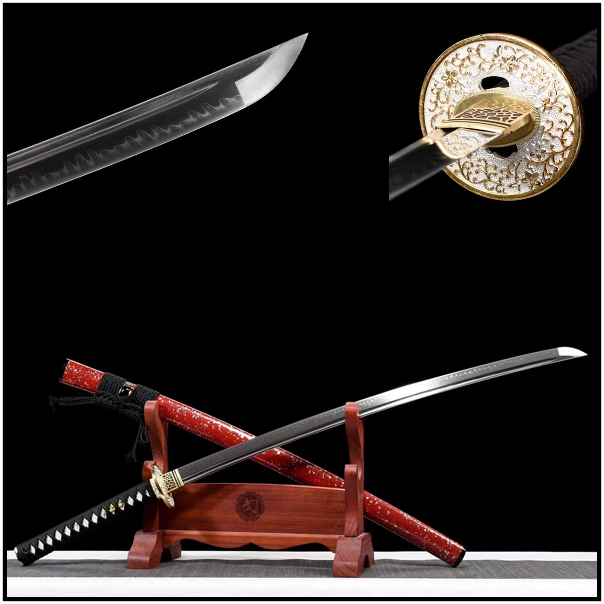 Katana Mantian Sky T10 Clay Tempered Red Saya 滿天星 | KatanaSwordArt Katana For Sale 2025