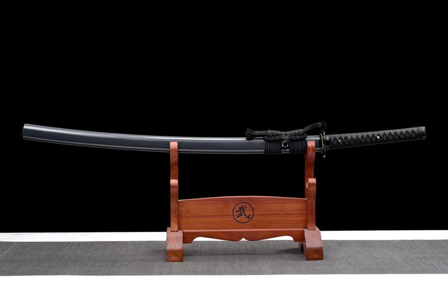 Katana Thunder Manganese Steel Black Blade 驚雷 | KatanaSwordArt Katana For Sale