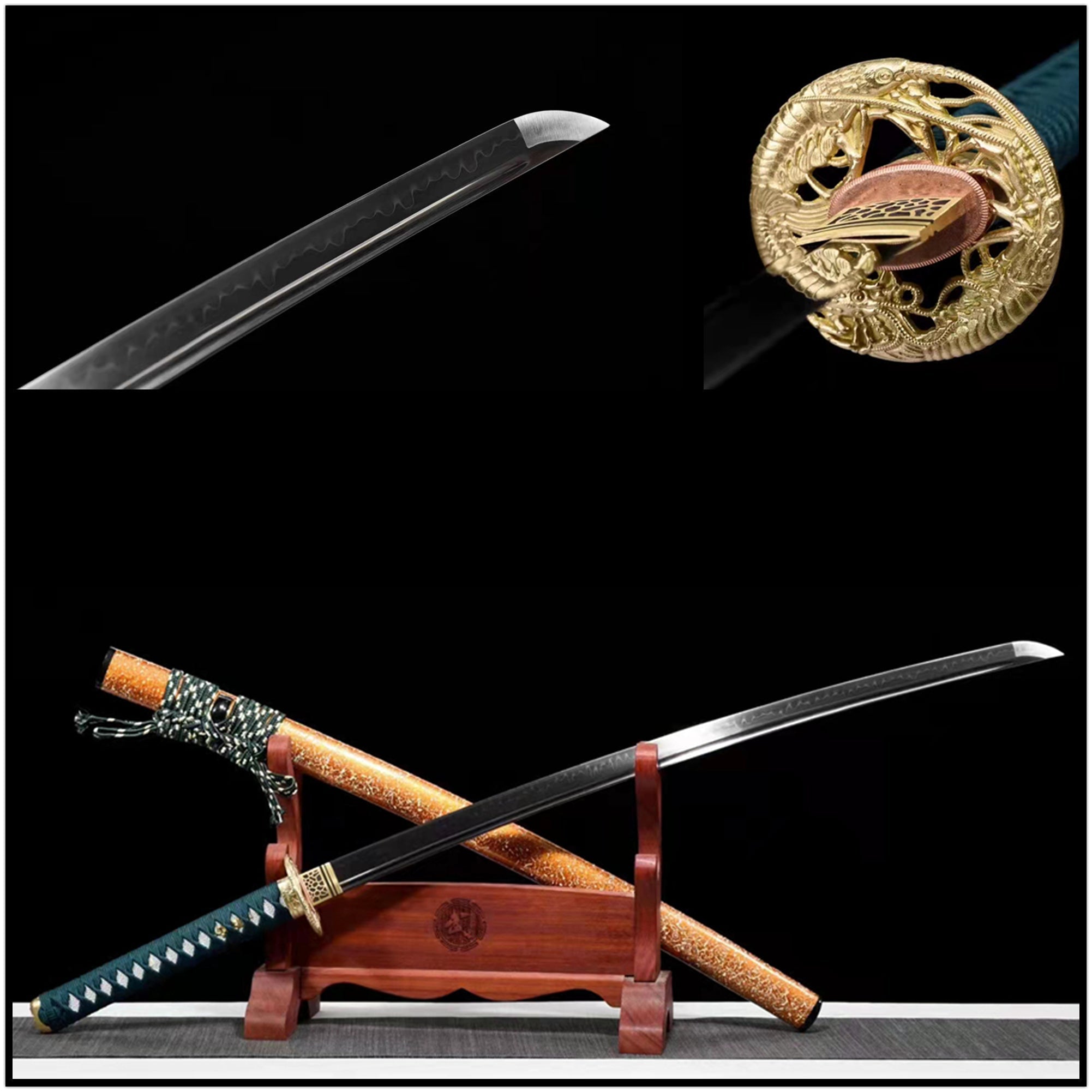 Katana Tianming T10 Clay Tempered Orange Saya 天冥 | KatanaSwordArt Katana For Sale 2025