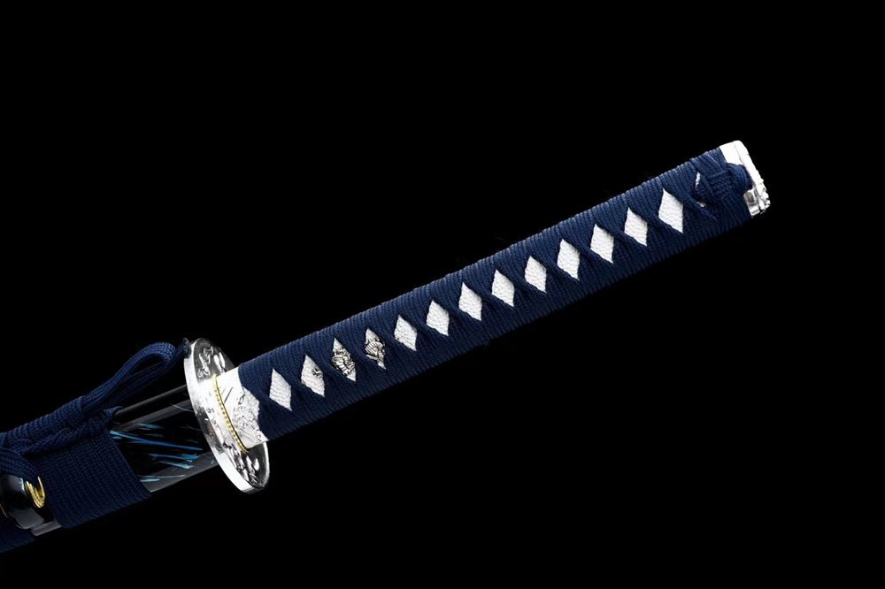 Katana TianYue Spring Steel Blue Blade 天月 | KatanaSwordArt Katana For Sale