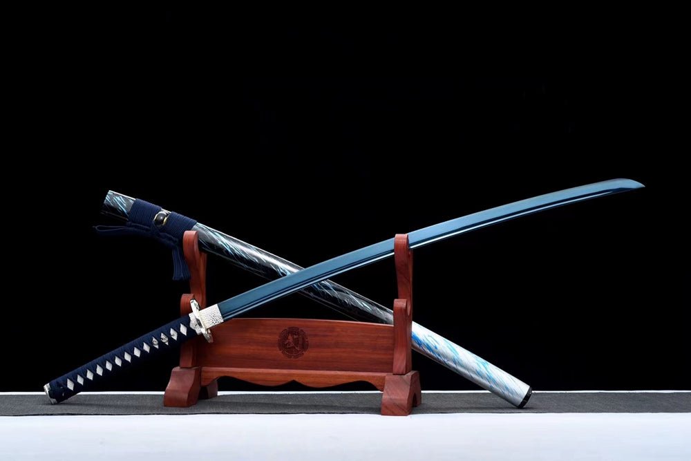 Katana TianYue Spring Steel Blue Blade 天月 | KatanaSwordArt Katana For Sale