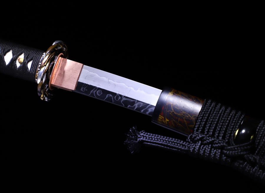 Katana Tiger Huban T10 Clay Tempered Steel Ox Horn Saya 虎斑 | KatanaSwordArt Katana For Sale 2025
