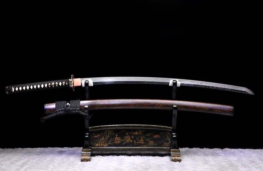 Katana Tiger Huban T10 Clay Tempered Steel Ox Horn Saya 虎斑 | KatanaSwordArt Katana For Sale 2025