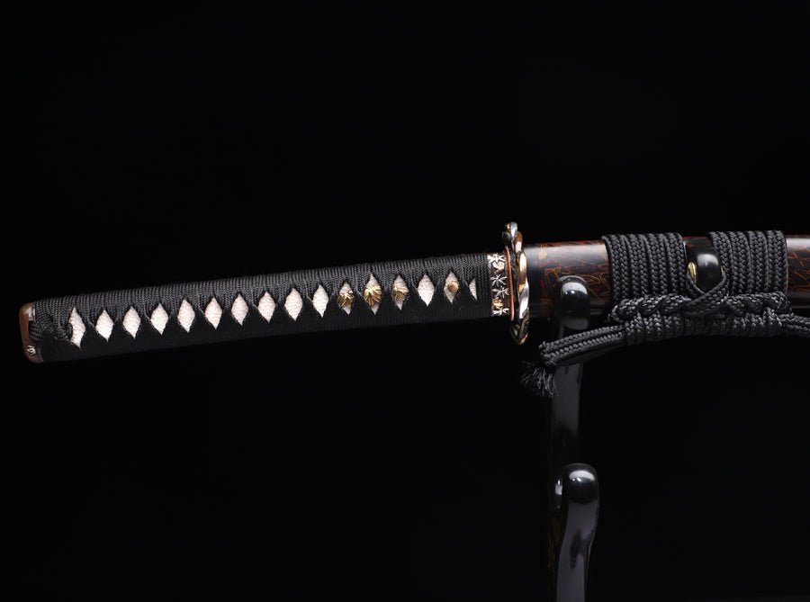 Katana Tiger Huban T10 Clay Tempered Steel Ox Horn Saya 虎斑 | KatanaSwordArt Katana For Sale 2025
