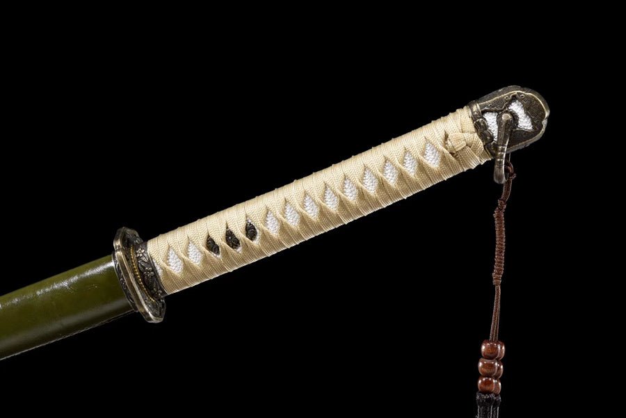 Katana Type 98 WW2 T10 Clay Tempered Green Saya 指揮 | KatanaSwordArt Katana For Sale