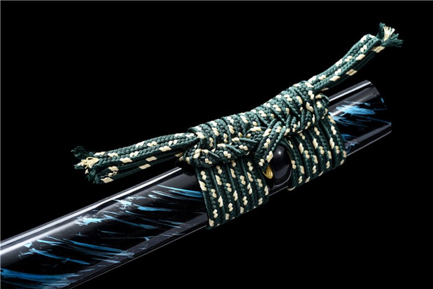 Katana Vault of Heaven Damascus Folded Steel Blue Saya 天穹 | KatanaSwordArt Katana For Sale 2025