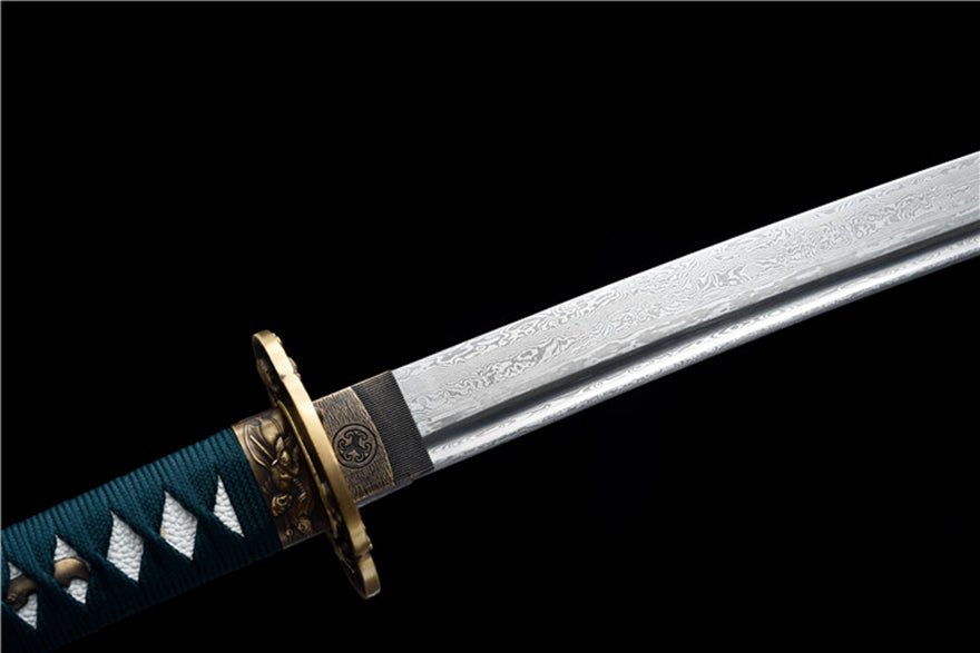 Katana Vault of Heaven Damascus Folded Steel Blue Saya 天穹 | KatanaSwordArt Katana For Sale 2025