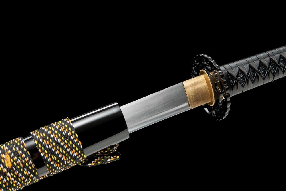 Katana White Rose Carbon Steel Black Saya 白玫瑰 | KatanaSwordArt Katana For Sale