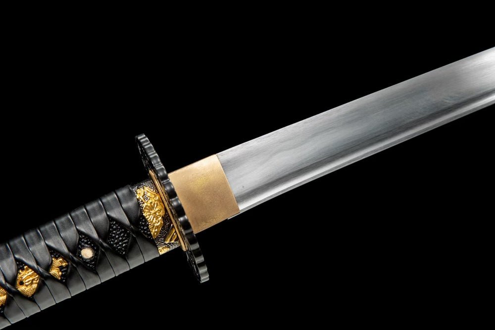 Katana White Rose Carbon Steel Black Saya 白玫瑰 | KatanaSwordArt Katana For Sale