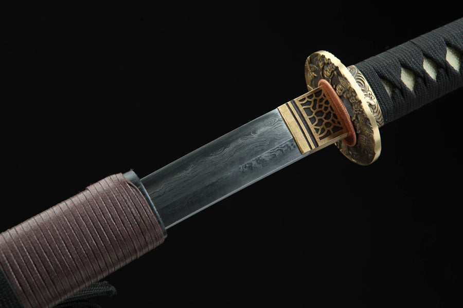 Katana Xianhe Damascus Folded Clay Tempered 仙鶴 | KatanaSwordArt Katana For Sale 2025