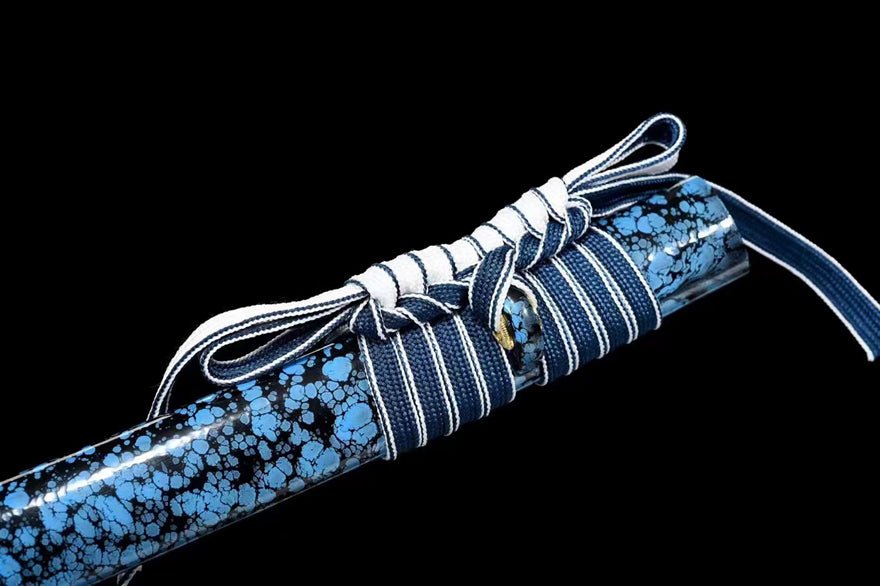 Katana Yingmei T10 Clay Tempered Blue Saya 影魅 | KatanaSwordArt Katana For Sale 2025