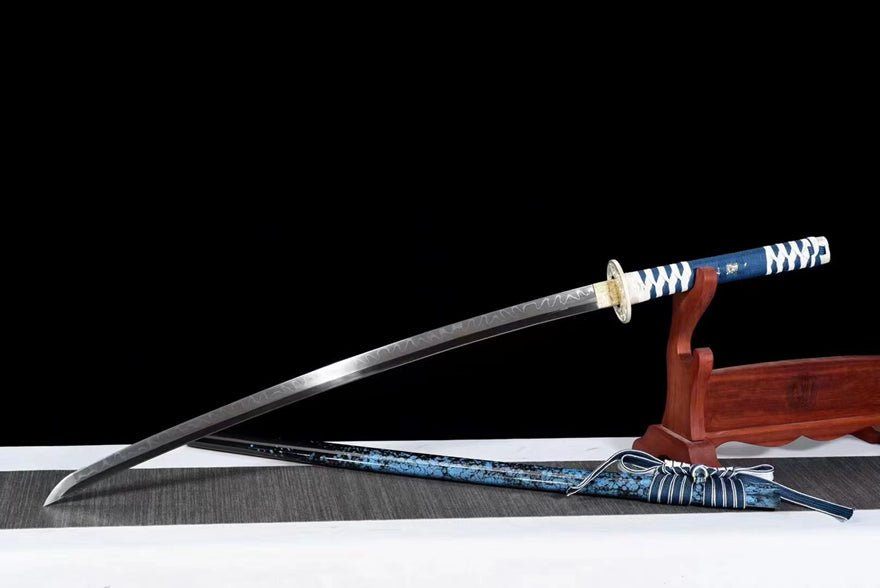 Katana Yingmei T10 Clay Tempered Blue Saya 影魅 | KatanaSwordArt Katana For Sale 2025