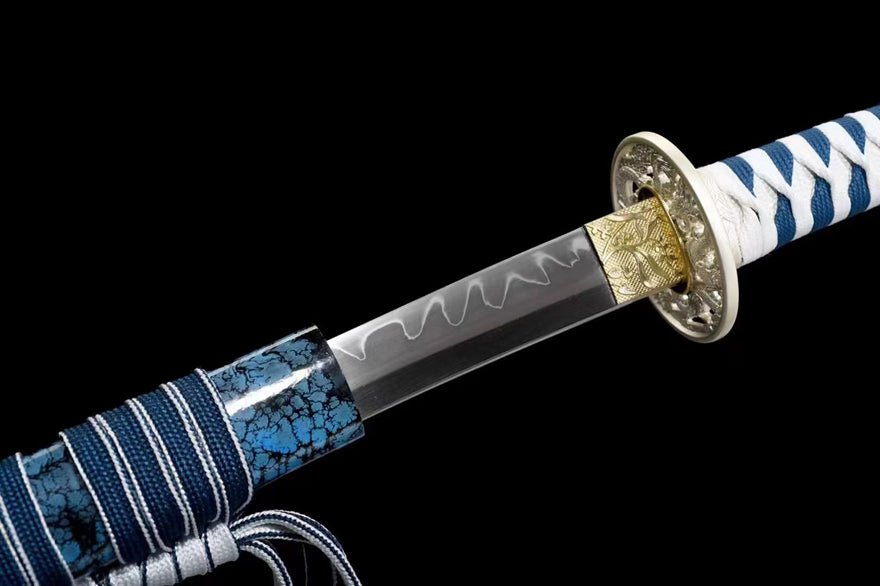 Katana Yingmei T10 Clay Tempered Blue Saya 影魅 | KatanaSwordArt Katana For Sale 2025