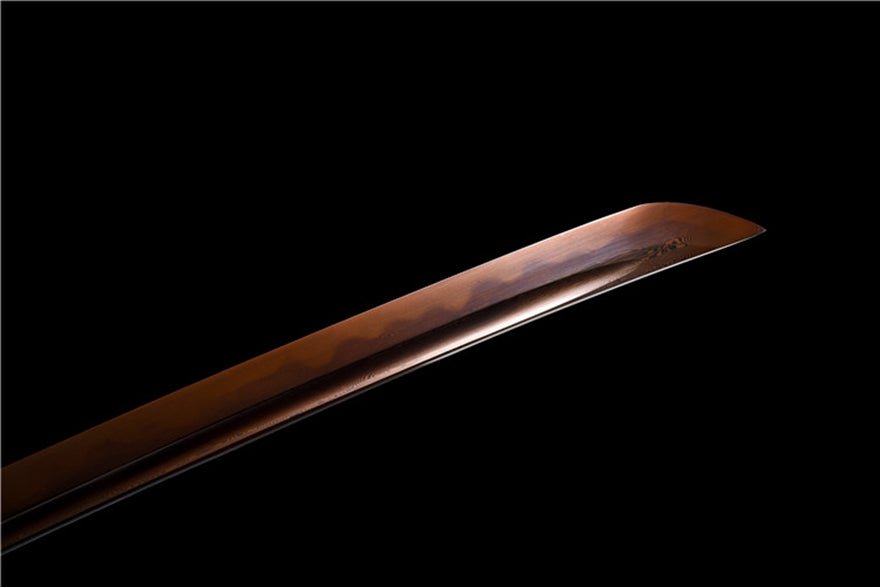 Katana Yingxue Damascus Folded Clay Tempered Red Blade 映雪 | KatanaSwordArt Katana For Sale 2025