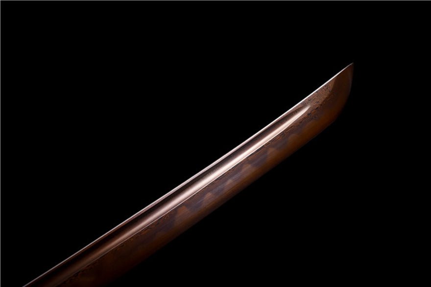 Katana Yingxue Damascus Folded Clay Tempered Red Blade 映雪 | KatanaSwordArt Katana For Sale 2025