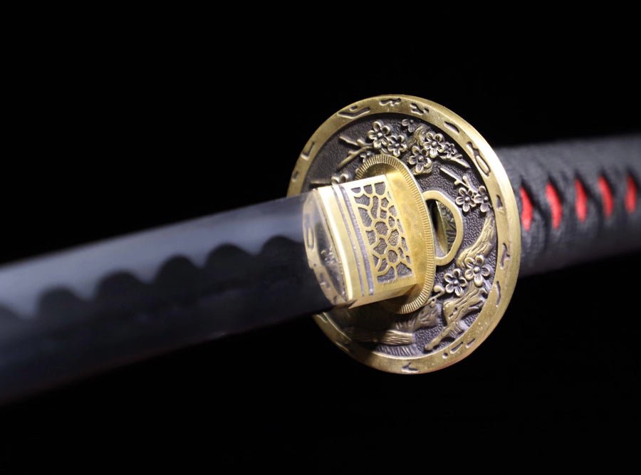 Katana Yuanqie Damascus Folded Orange Saya 沅切 | KatanaSwordArt Katana For Sale 2025