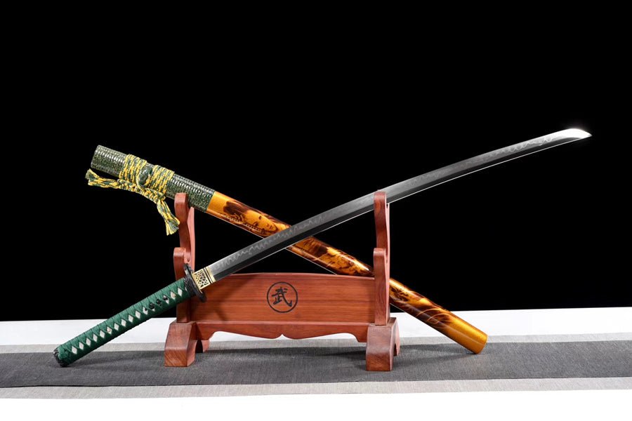 Katana Yuji T10 Clay Tempered Orange Saya 禦姬 | KatanaSwordArt Katana For Sale 2025