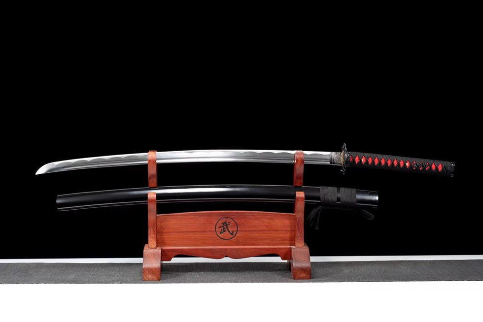 Katana YunCu Medium Carbon Steel Black Saya 雲簇 | KatanaSwordArt Katana For Sale